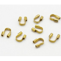 Chránič návlekového materiálu, mosazný - barva zlatá antik 10ks