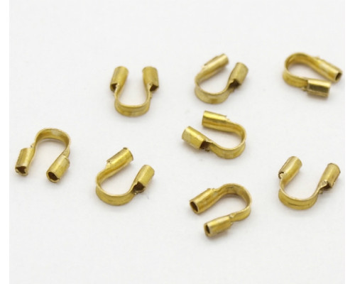 Chránič návlekového materiálu, mosazný - barva zlatá antik 10ks