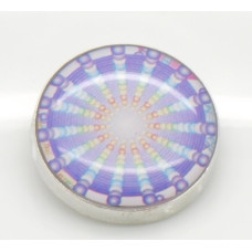 Button pryskyřičný, vzor Spektrum 20mm - barva mix, 1kus