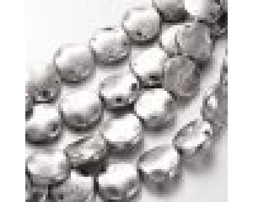 Kovový korálek placka - barva stříbro antik 5ks