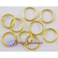 Spojovací kroužek jednoduchý 7 mm - barva zlatá 3,4g