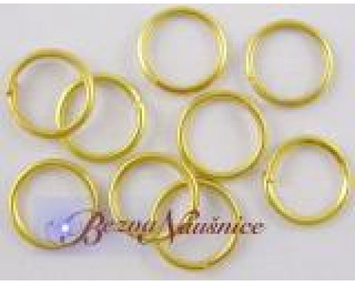 Spojovací kroužek jednoduchý 7 mm - barva zlatá 3,4g