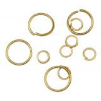 Spojovací kroužek - mix velikostí barva zlatá 10g cca 150ks