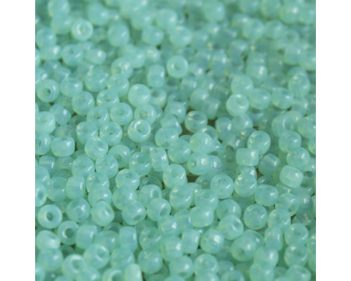 Rokail MATUBO beads 8/0 (61100) - Zelený Aqua opál 10g