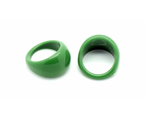 Základ na prsten pro nail art tmavě zelený - 17mm