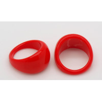 Základ na prsten pro nail art červený - 17mm