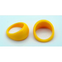 Základ na prsten pro nail art žlutooranžový - 16mm