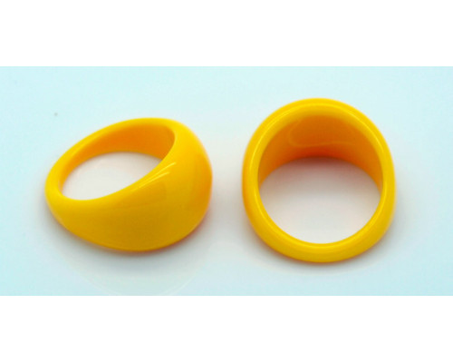 Základ na prsten pro nail art žlutooranžový - 18mm