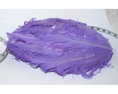 Ozdobná peříčka na filcu pro výrobu čelenek a broží - fialová lila - 1kus