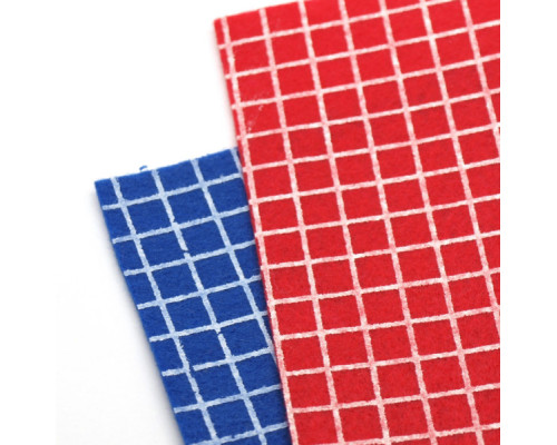 Filcové podložky se čtverečky 30x30cm, 1mm - mix barev, č.1, 2kusy