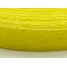 Stuha z organzy 10mm - barva žlutá 1m