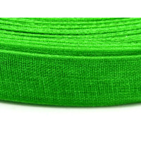 Stuha z organzy 10mm - barva zelená 1m