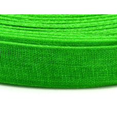 Stuha z organzy 10mm - barva zelená 1m