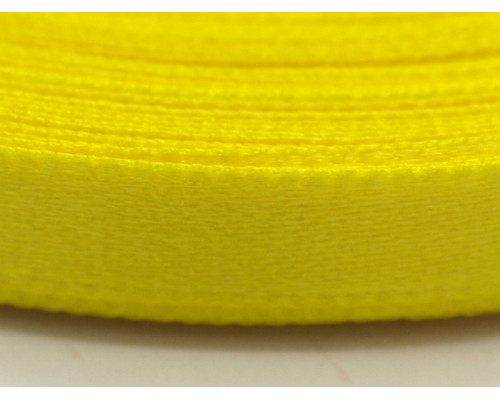 Stuha saténová 6mm - barva žlutá 1m