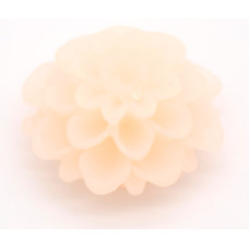 Cabochon květina Frosted 20mm - barva  růžovobílá 1kus
