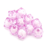 Dvojitý korálek - bead in bead, 30ks, světle růžovofialová