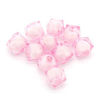 Dvojitý korálek - bead in bead, 30ks, světle růžová