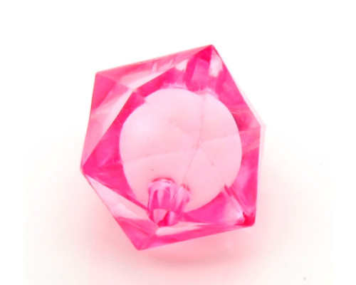 Dvojitý korálek - bead in bead, 1ks, růžovofialová