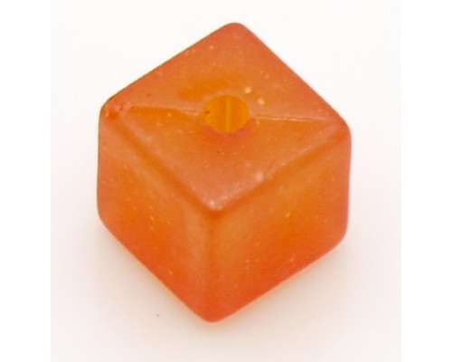 Akrylové korálky kostky 4 ks frozen, oranžová
