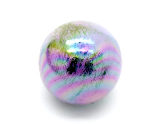 Akrylové korálky s UV barvou, koule velká 2ks - fialová Mauve