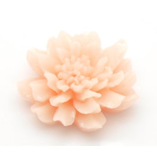 Cabochon květina 24mm - barva růžová 1kus