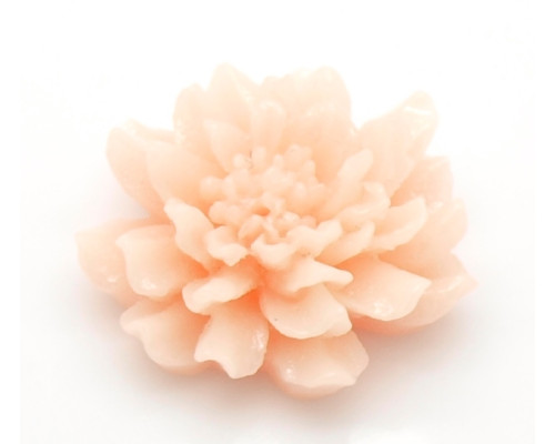 Cabochon květina 24mm - barva růžová 1kus