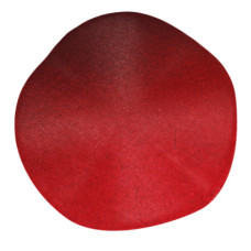 Akrylové korálky placka twist - červený 4 ks