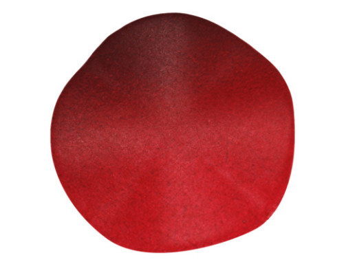 Akrylové korálky placka twist - červený 4 ks