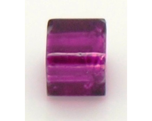 Praskané perly, kostka - 6mm, barva fialová mix, 10ks
