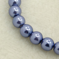 Voskové perličky 8 mm - barva chrpově modrá 10ks 
