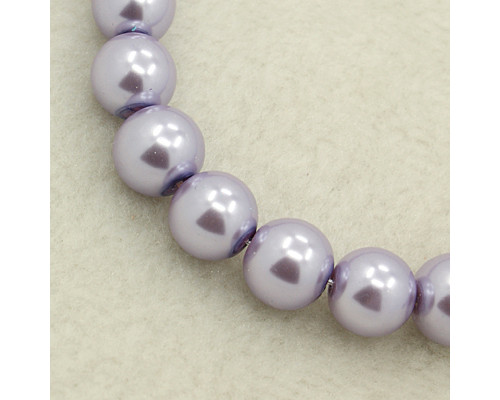 Voskové perličky 8 mm - barva levandulově fialová10ks 