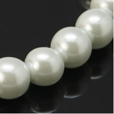 Voskové perličky 4 mm - barva bílá 10ks 