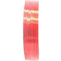 Měděný drát 0,3mm metráž - barva červená 1m