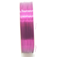 Měděný drát 0,4mm metráž - barva světle fialová 1m