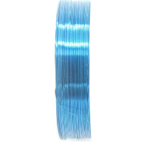Měděný drát 0,3mm metráž - barva modrá 1m