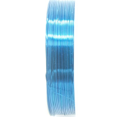 Měděný drát 0,5mm metráž - barva modrá 1m
