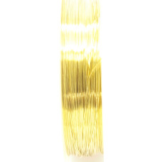 Měděný drát 0,5mm metráž - barva zlatá 1m