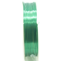Měděný drát 0,5mm metráž - barva zelená 1m