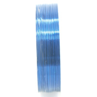 Měděný drát 0,4mm metráž - barva modrá 1m