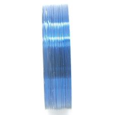 Měděný drát 0,4mm metráž - barva modrá 1m