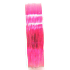 Měděný drát 0,4mm metráž - barva růžovofialová 1m