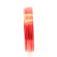 Měděný drát 1mm metráž - barva červená 0,5m