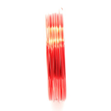 Měděný drát 1mm metráž - barva červená 0,5m