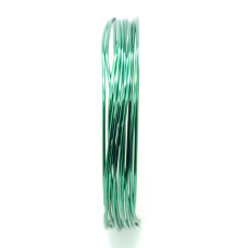 Měděný drát 1mm metráž - barva zelená 0,5m