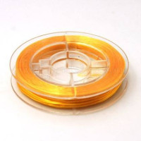 Elastická lycra - oranžová, cívka 10m/0,8mm
