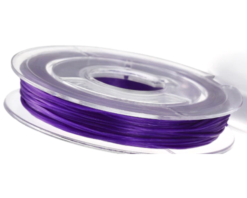 Elastická lycra - tmavě fialová, cívka 10m/0,8mm