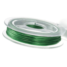 Elastická lycra - tmavě zelená, cívka 10m/0,8mm