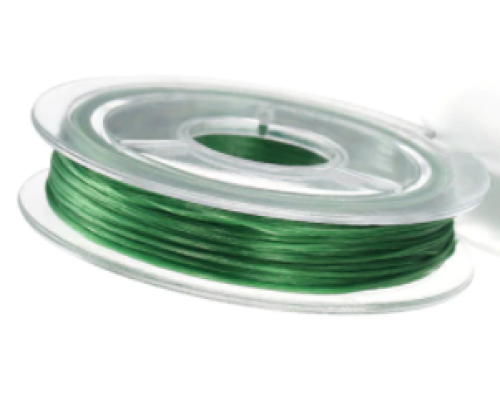 Elastická lycra - tmavě zelená, cívka 10m/0,8mm