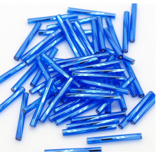 Skleněné tyčinky Preciosa 15mm - barva modrá 10g