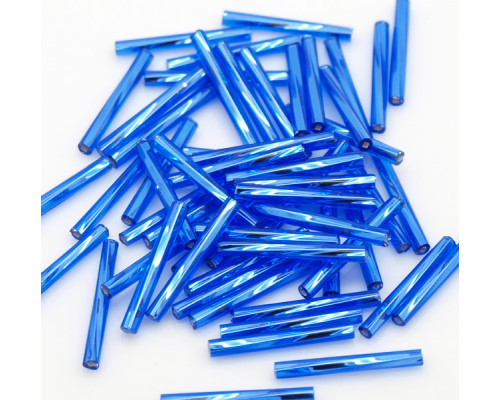 Skleněné tyčinky Preciosa 30mm - barva modrá 10g